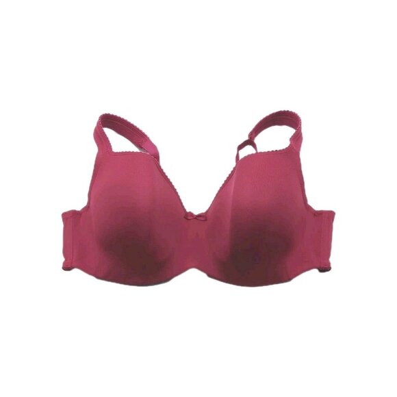 Lane Bryant Cacique Womens Bra Smooth Balconette U/W Size 40C Red  Burgandy - Picture 10 of 10